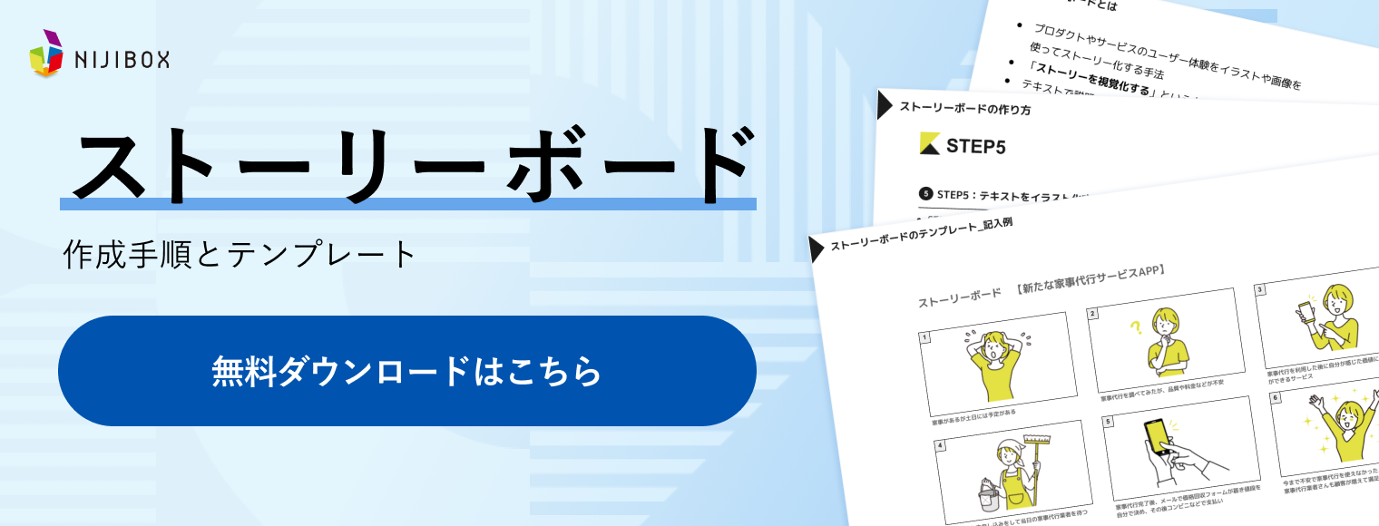 ストーリーボードとは？アイデアを可視化しUXデザインに活かす方法と 