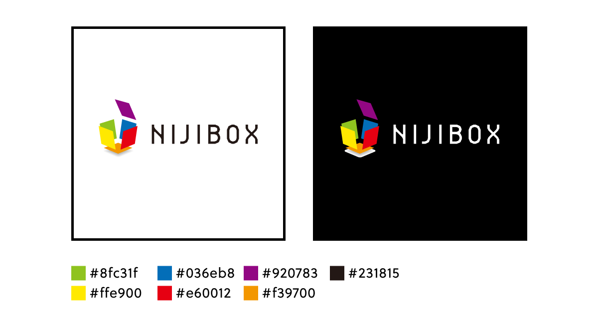 ニジボックスロゴのカラーの規定