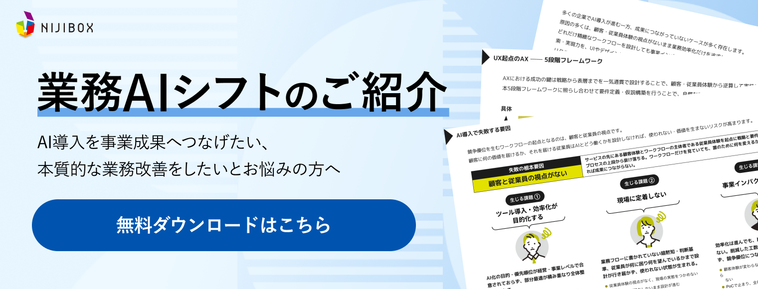 業務AIシフト資料ダウンロードバナー